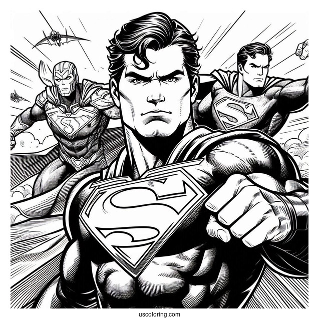 DC Justice League Coloring Page