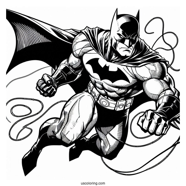 The Batman Coloring Page