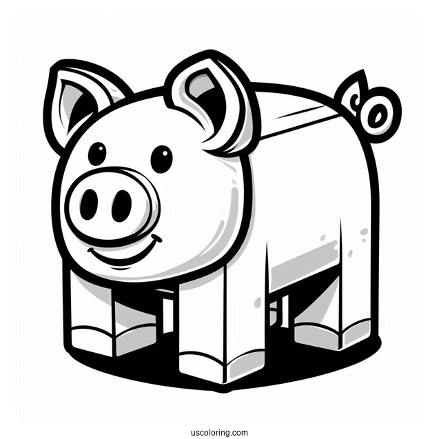 Piggy Roblox Coloring Page