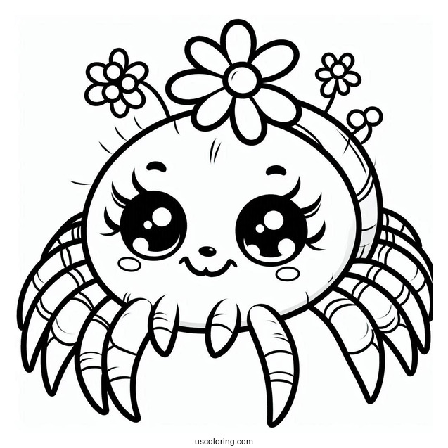 Cute Cartoon Coloring Sheet For Kids