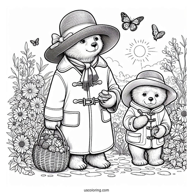 The Adventures of Paddington Bear Coloring Page