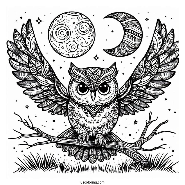 Owl Coming In To Land