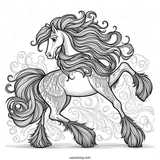 Maximus Horse Coloring Page