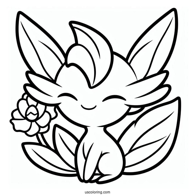 Simple Gardevoir Outline Coloring In For Kids