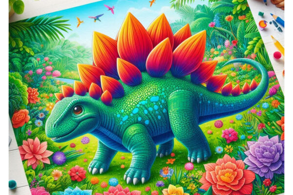 Stegosaurus Coloring Pages Featured Image