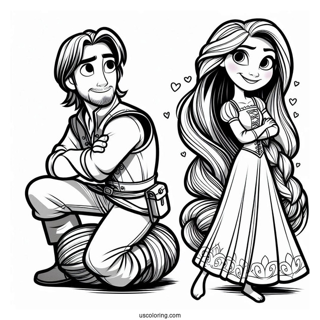 Characters From Tangled Movie To Color