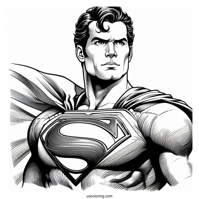 Man Of Steel Coloring Page