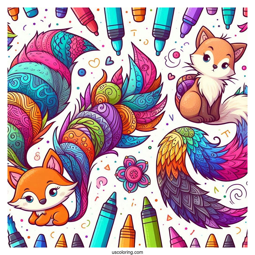 Tails Coloring Pages Featured Image