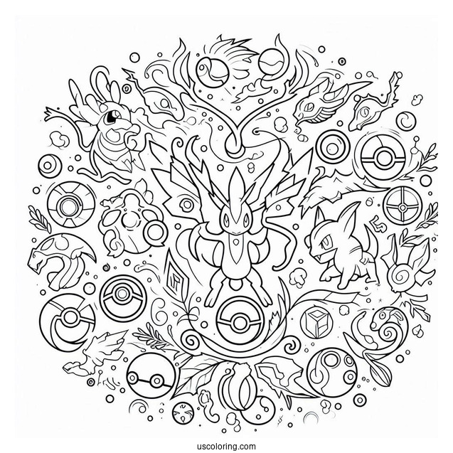 Outline Of Pokedex Coloring In