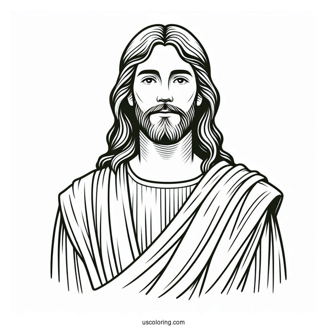 Jesus Christ Coloring For Kids