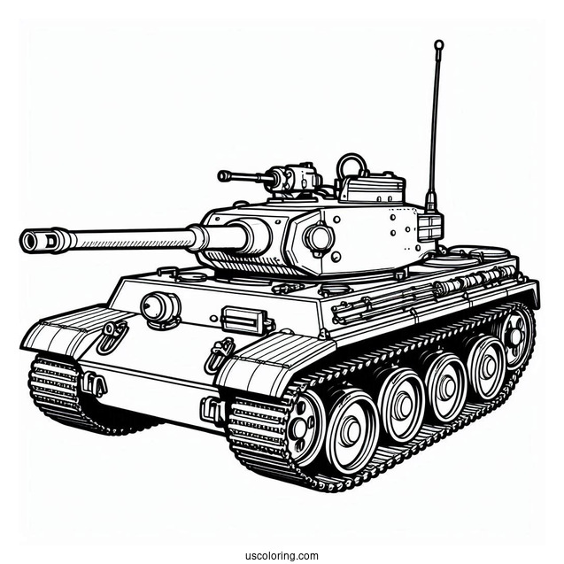 Simple Outline of Tamiya Tank
