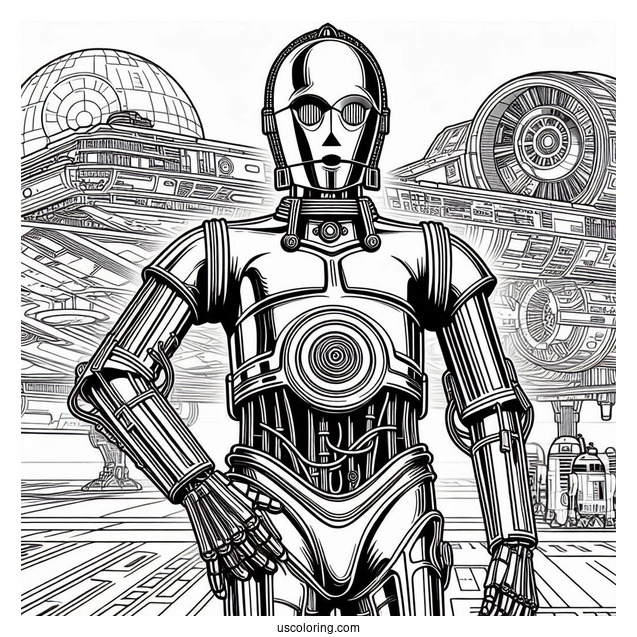 C-3PO Standing In Starship