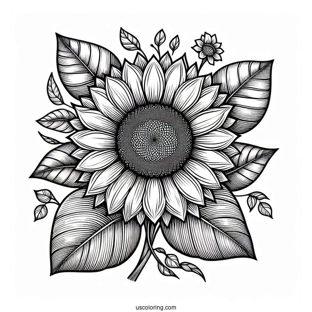 Detailed Coloring Page For Adults