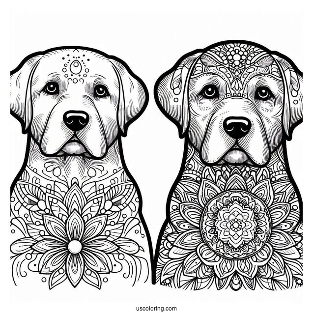 Labrador Retriever Dog Mandala