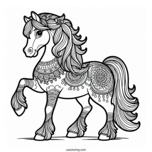 Maximus Horse Coloring Page