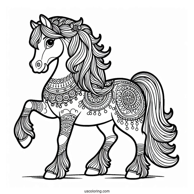 Maximus Horse Coloring Page