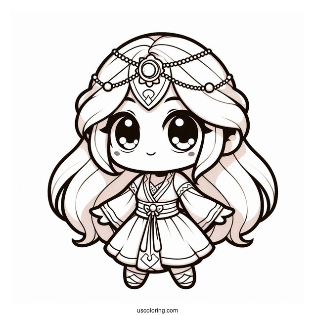 Sprunki Coloring Page Of Oren For Kids