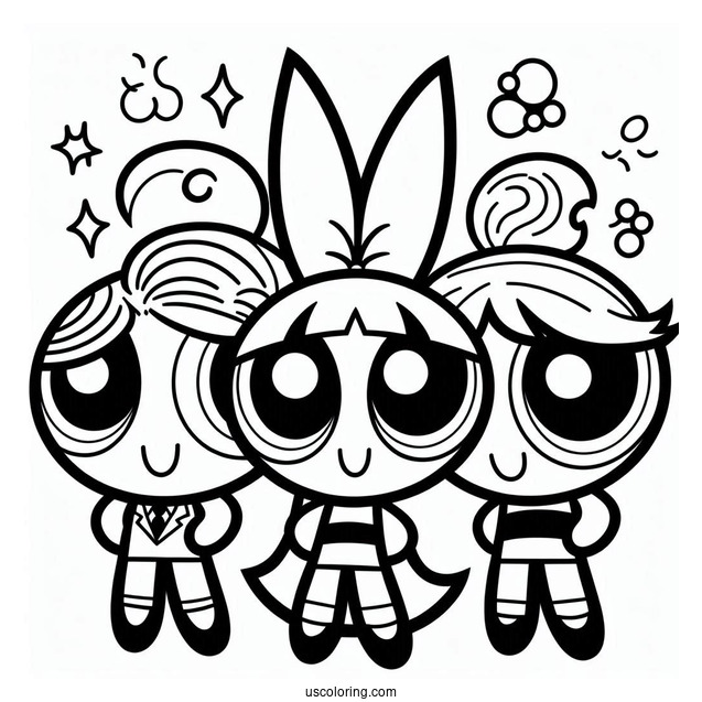 Gangreen Gang From Powerpuff Girls To Color