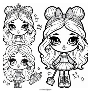 Kawaii Bratz Cloe Coloring In For Preschoolers