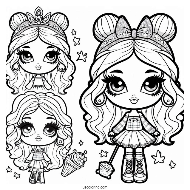 Kawaii Bratz Cloe Coloring In For Preschoolers