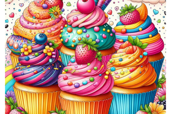 cupcake coloring pages feature image