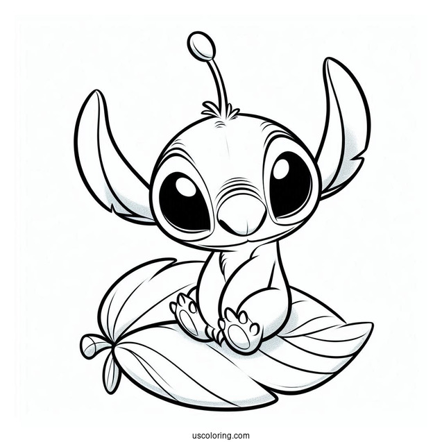 Pleakley Alien Character Coloring Page