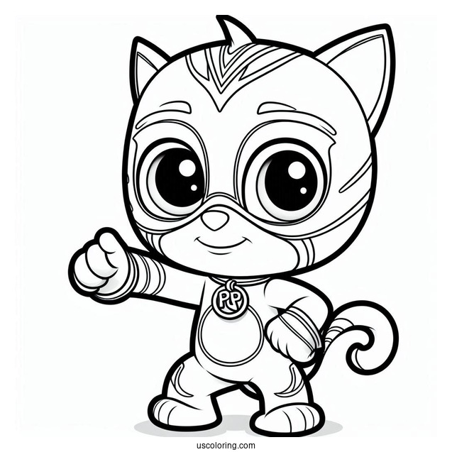 PJ Masks Coloring Page Of Munki Gu