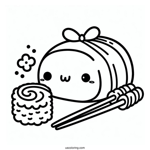 Sumikko Gurashi Coloring Page Of Tokage Outline For Preschoolers