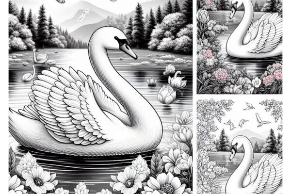 Swan Coloring Pages (Free PDF Printables)