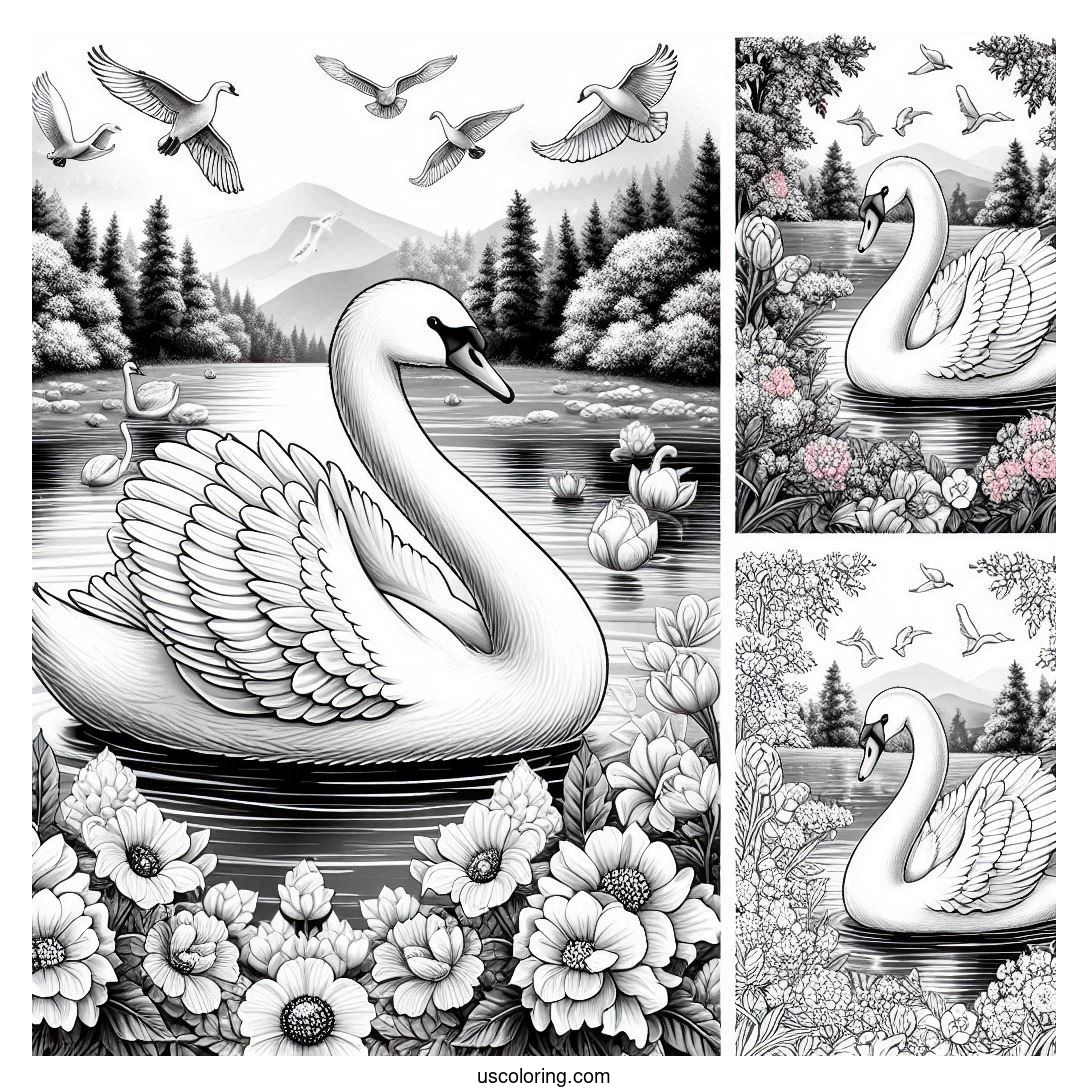 Swan Coloring Pages (Free PDF Printables)