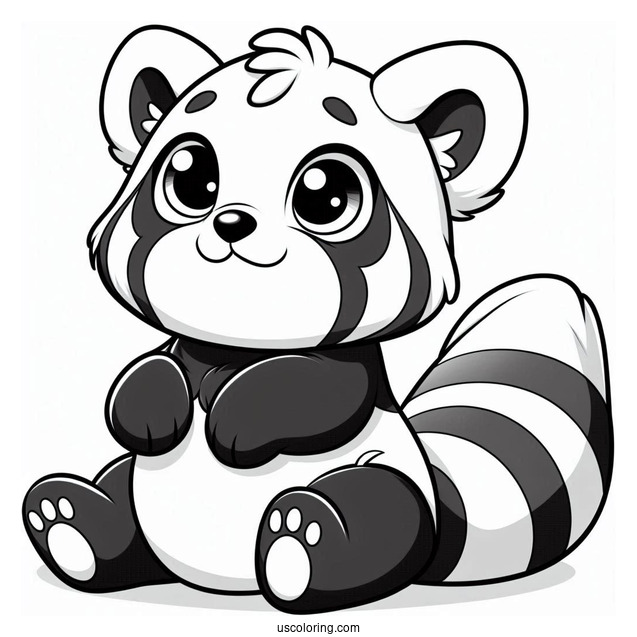 Animal Jam Red Panda To Color