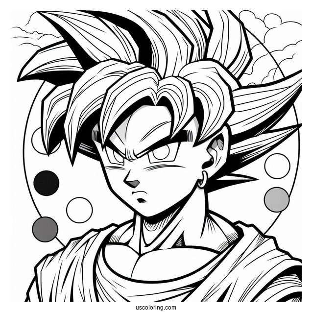 Young Goku Coloring Page For Kids