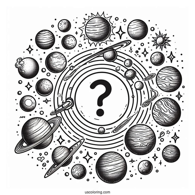Guess The Planet In Solar System Coloring Page