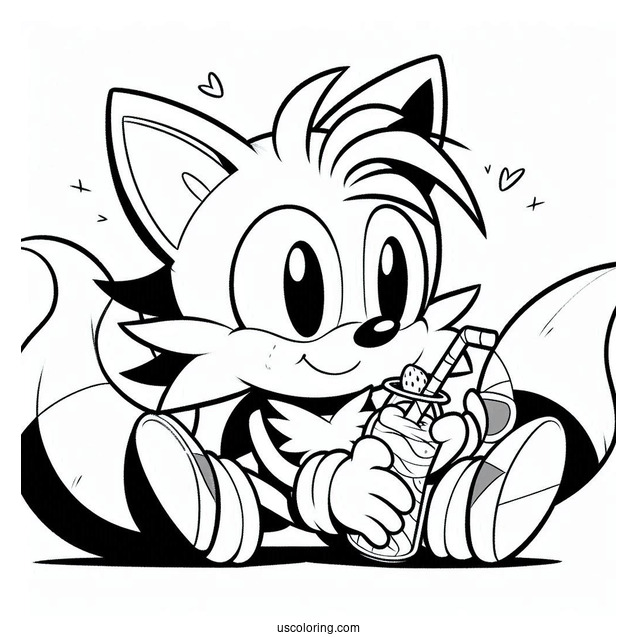 Tails From Sonic Coloring Sheet