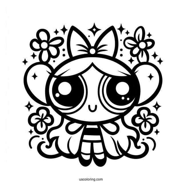 Bliss Character From Powerpuff Girls To Color