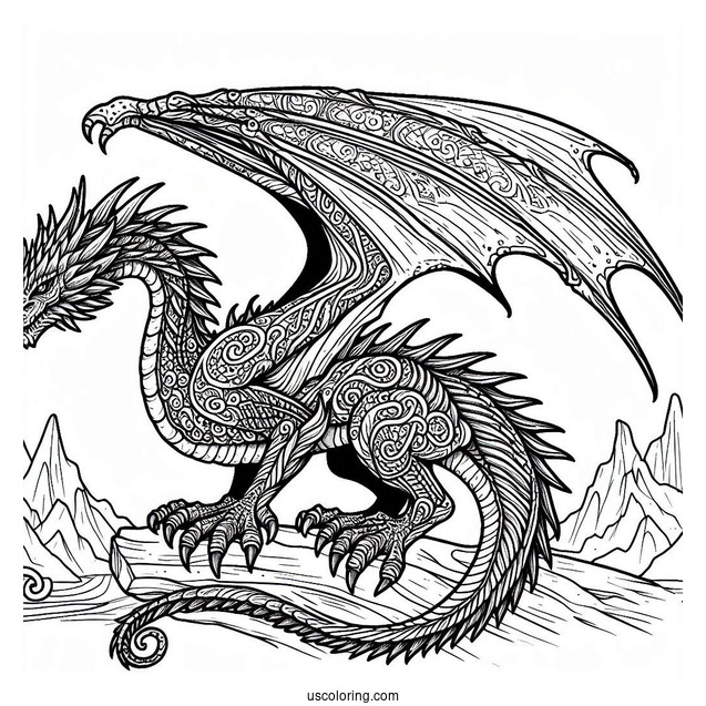 Game Of Thrones Dragon To Color
