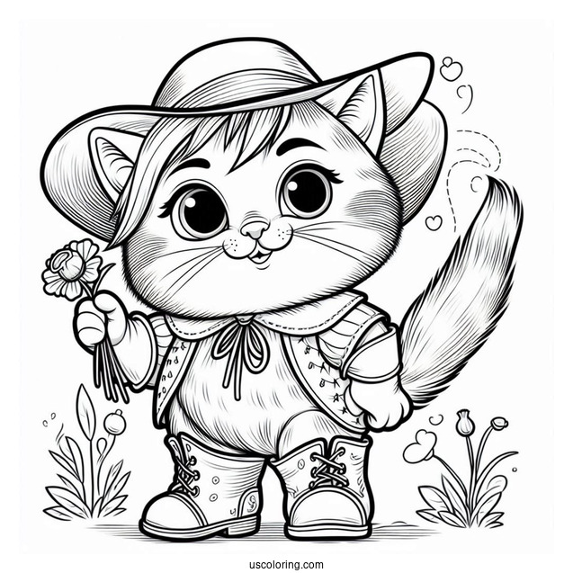 Puss In Boots Coloring Page