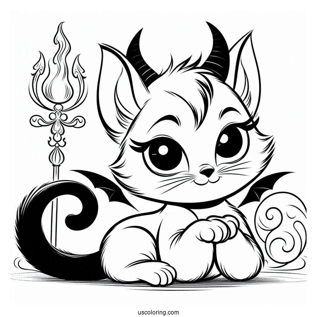 Coloring Page Of Lucifer The Cat From Cinderella