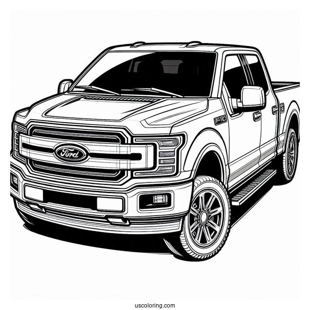 Ford F-150 Coloring Page