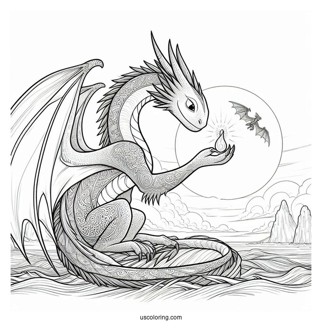 Detailed Raya And The Last Dragon Sisu Coloring Page