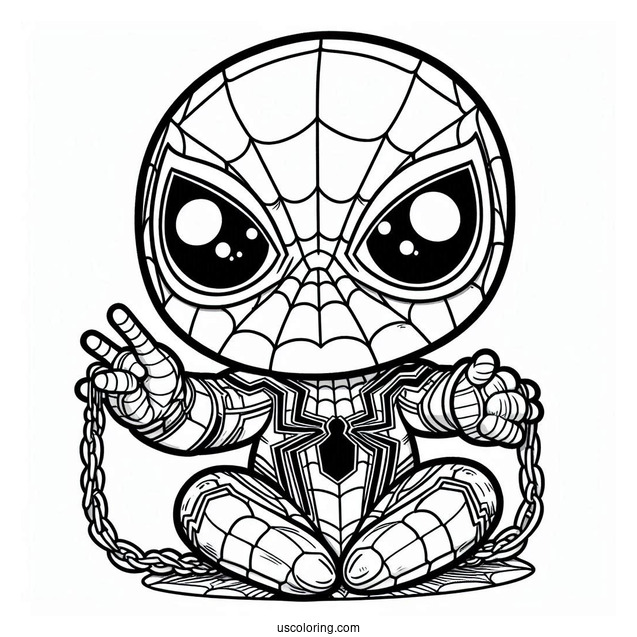 Baby Spider-Man With Iron Spider Armor