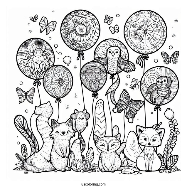 Animal Balloons From Shrek To Color