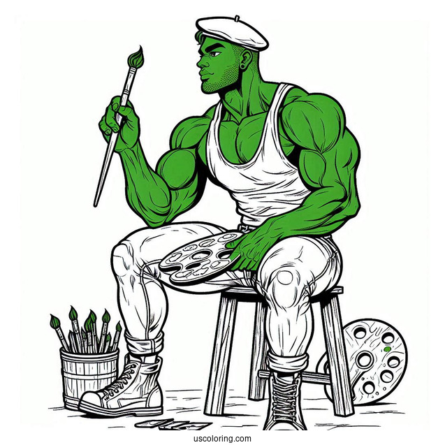 Hulk And Spider Man Coloring Page