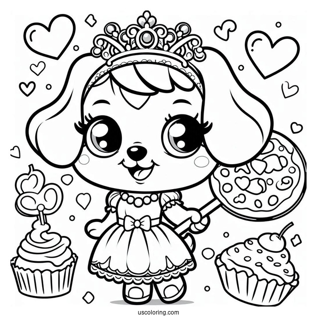 Sweetie From Princess of Barkingburg To Color