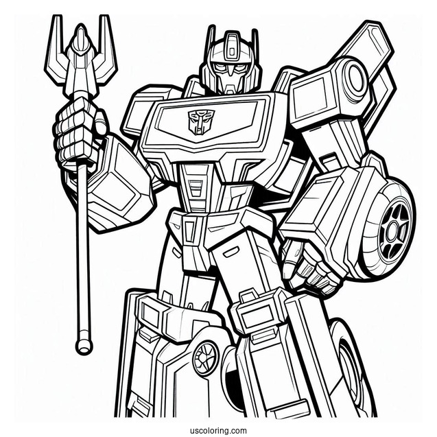 Blades Rescue Bots Coloring Page Outline For Kids