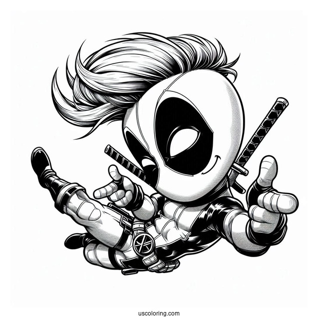Deadpool Making a Funny Pose
