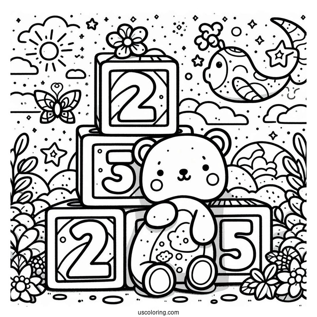 Numberblocks Coloring Page 17