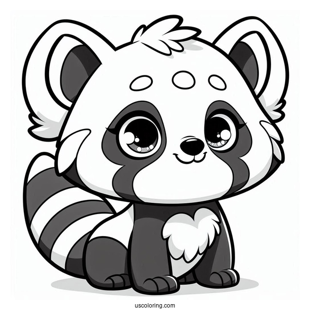 Animal Jam Red Panda To Color