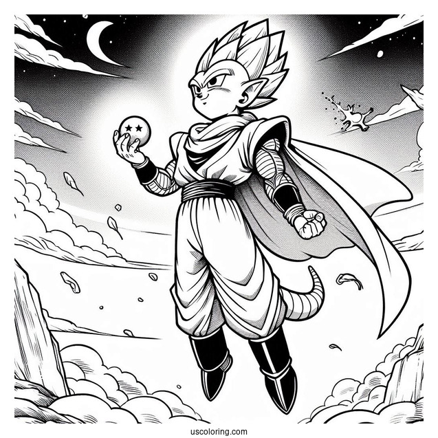 Piccolo Character Coloring Page