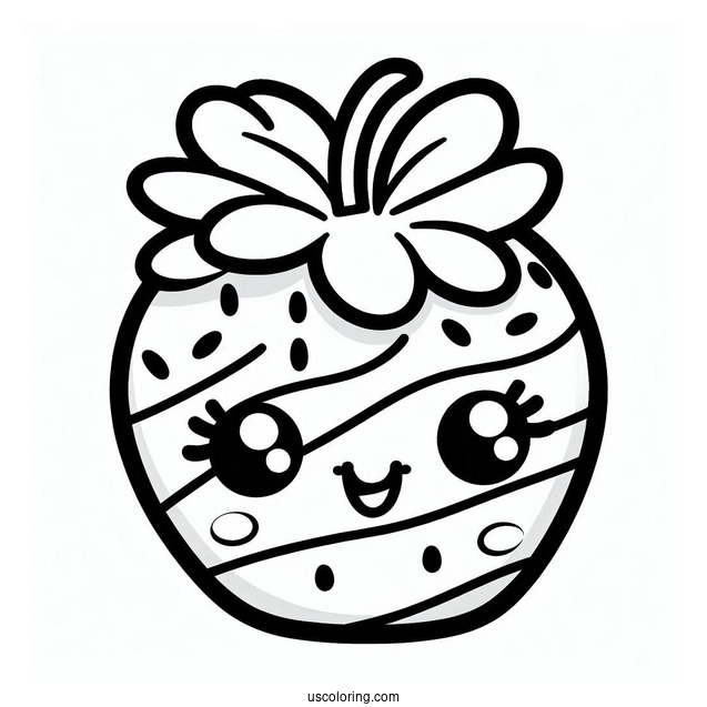 Simple Peppa-Mint Shopkins Coloring Sheet